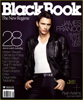 James Franco en la portada de Black Book
